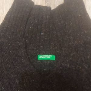 United Colors Of Benetton Dark Brown Sweater